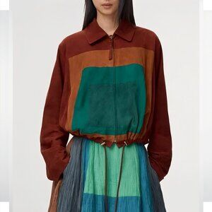 Loewe Balloon jacket in suede goatskin